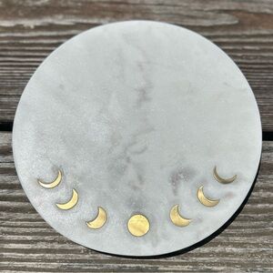 Elegant Marble Moon Phase Cheese Board